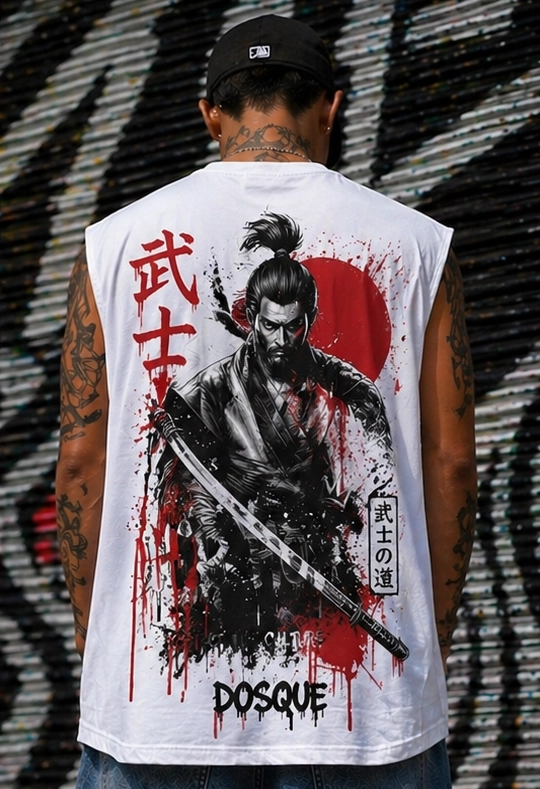 Camiseta sin mangas Samurai Ink DOSQUE